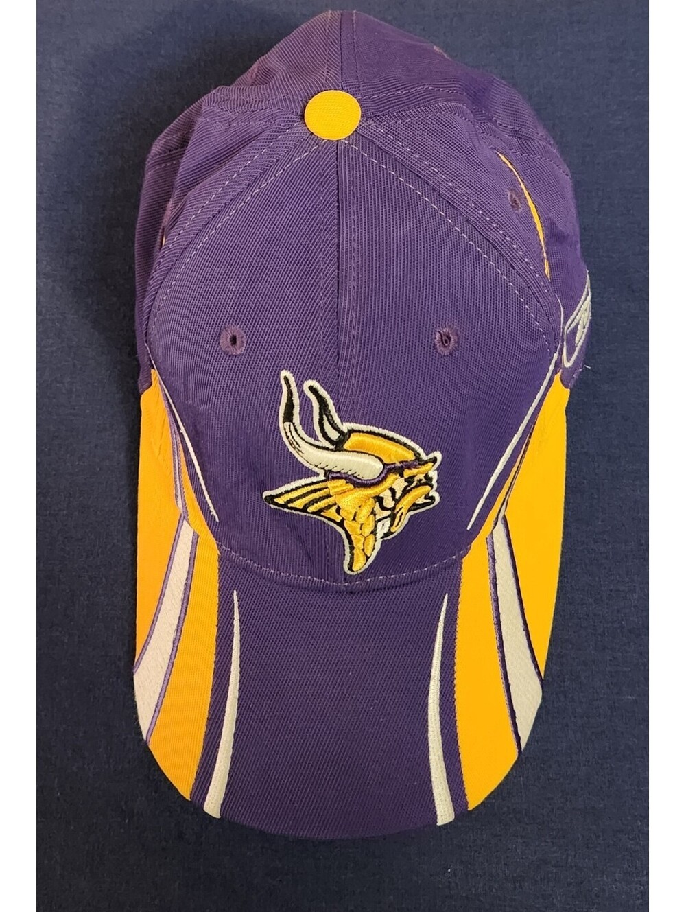 Minnesota Vikings Vintage Reebok Hat Cool Design NFL Purple Gold Cap Retro